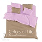 Постельное белье сатин Colors of life / Розовый фламинго